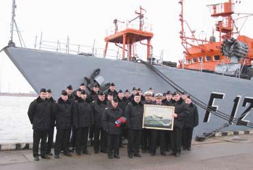 vykdė kovines užduotis SSRS Baltijos jūros karo laivyno sudėtyje; Kovos už gyvybingumą pratybos. 1983 m. rugsėjo 30 d. pavadintas Komsomolec Latviji ; 1992 m.