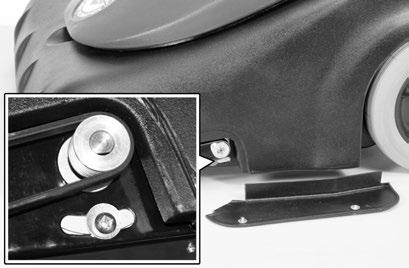 Loosen the motor belt adjusting screws on motor bracket. 3. Remove belt. 4. Install new belt and reposition motor to eliminate excess slack. 5.