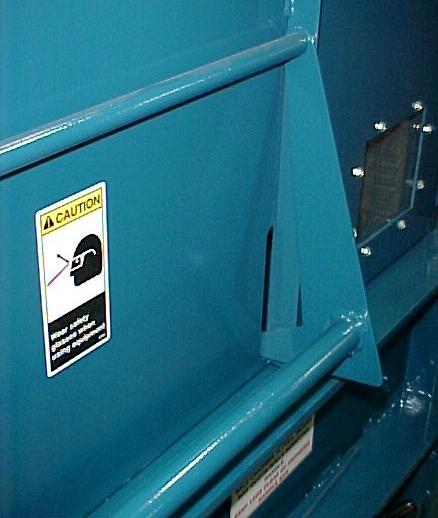 A safe-guard on the TC-720 is the Locking Door feature (see left.