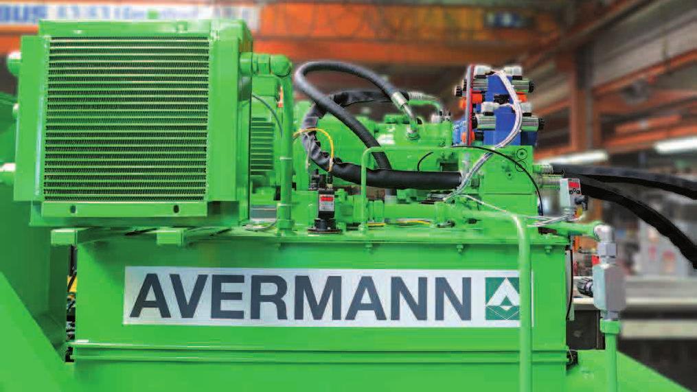 Hydraulic unit of the AVOS 1410 RH Large-sized maintenance doors for easy accessibility AVERMANN s neo-classic Don t compromise when pressing waste and recyclable materials: The horizontal baler type