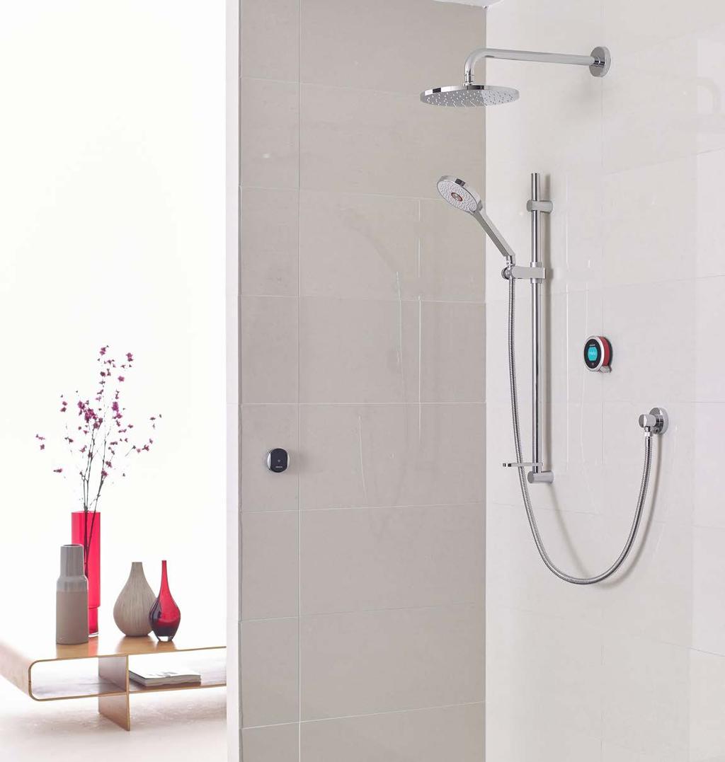 Set as many extra shower recipies as you want. Control flow and temperature.
