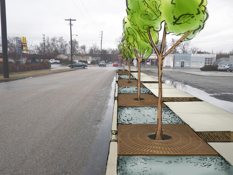 Tree practices are an ideal and potentially important BMP in urban retrofit situations where existing stormwater treatment is absent or limited Residential Commercial Arterial Alleys Limited Yes Yes