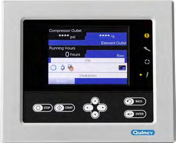Q-CONTROL ADVANCED MONITORING, CONTROLS AND NETWORKING CAPABILITY The Q-Control combines the latest controller technology with Quincy s cutting edge and market leading compressor controller software.