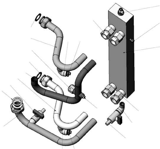 to the central heating system or via an external local low loss header. To enhance the boiler, optional Hydraulic Kits are available as described below.