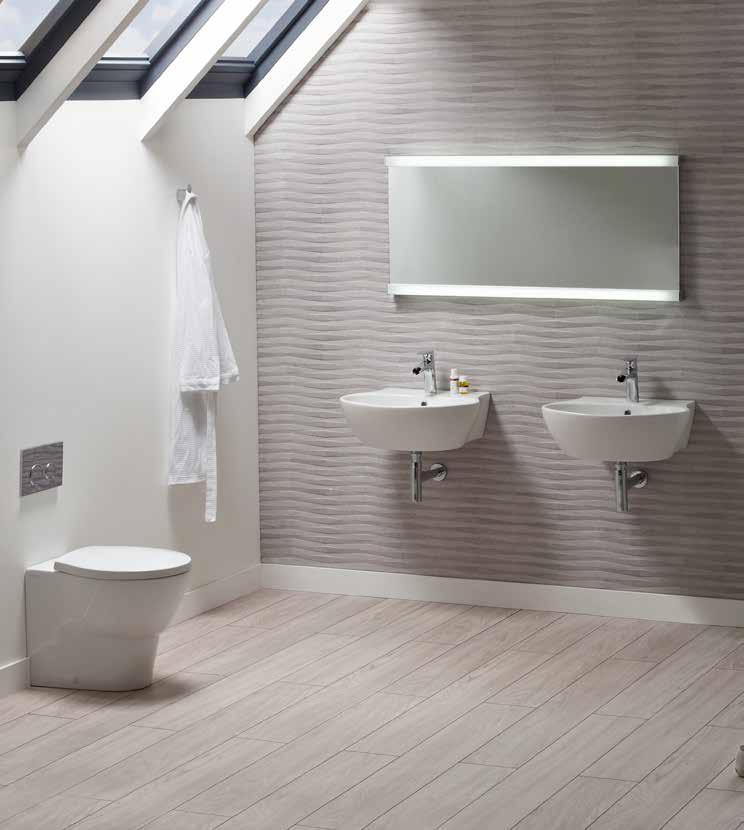 1 1818 SANITARYWARE Choose from our stylish collection of sanitaryware, which includes basins and WCs in a number of different sizes and configurations.
