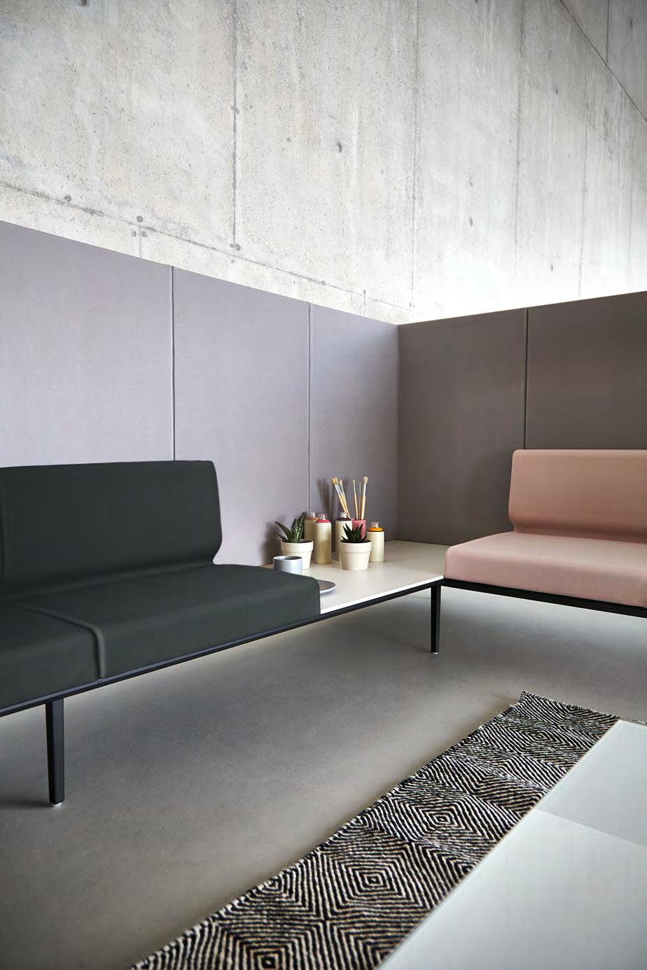 With unique soft seating systems capable of taking the work space to a new level. Rethink where seating ends and desking begins.