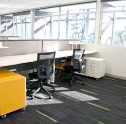 complete with seating communal rest zones large office space separated with