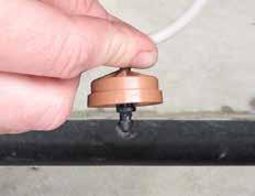 Punch a hole in the 3/4" supply line for each assembly using