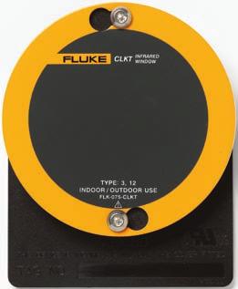 The line 100 mm (4 in), 75 mm (3 in) and 50 mm (2 in) 50 mm (2 in) Fluke ClirVu IR Windows are Torture Tested From a northern Canadian winter to a California desert to the corrosive conditions of