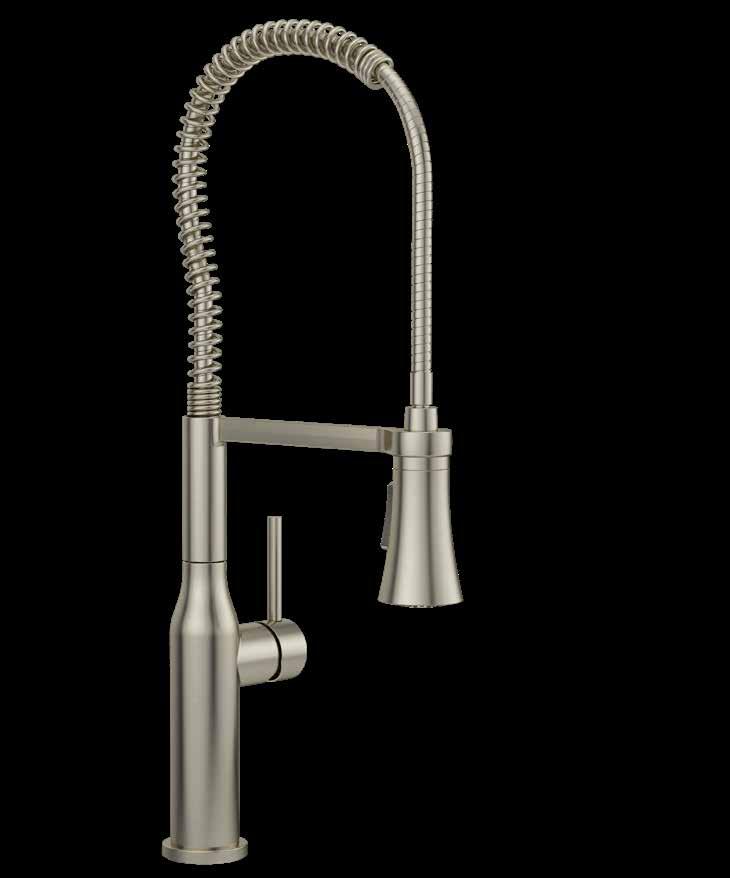 FAUCETS KITCHEN BASQUE Sleek industrial design gives you everyday flexibility in the