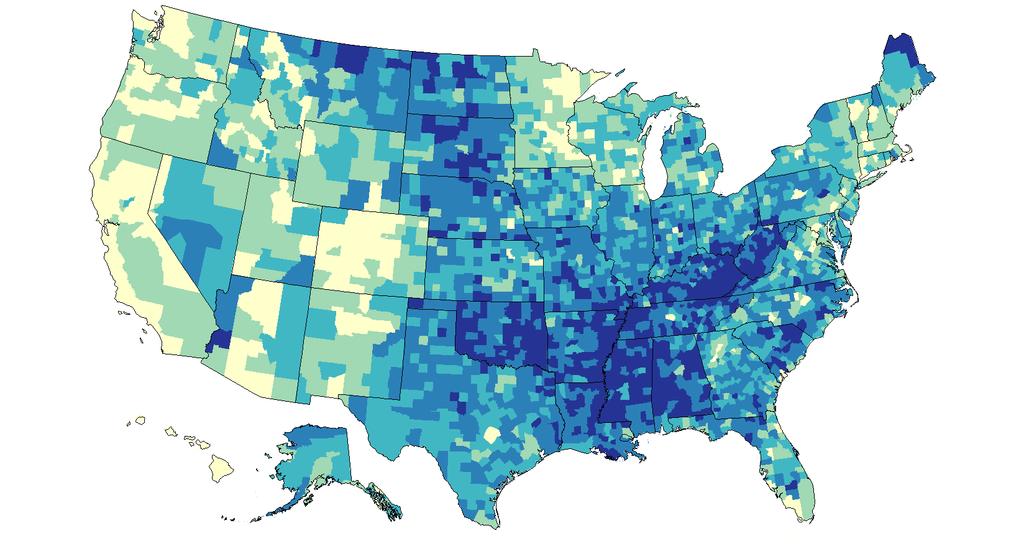 County-Level Estimates of Leisure-Time Physical