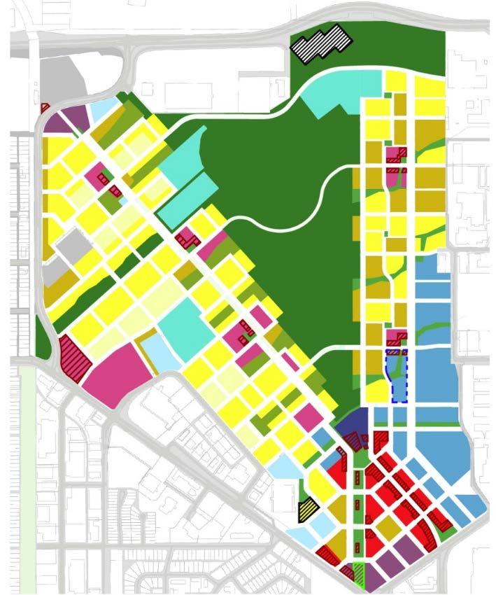 Vitality and convenience from a diverse mix of uses Land Use Total Units: 12,500 Pop: 30,000 Amenity/Cultural/NAIT NAIT Civic Mixed Use District Center Mixed Use Neighbourhood Office /