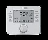 only for EMS 2-compatible heat pumps 3 Room temperature setting in the current time phase 3 Error display 3 Only the size of a light switch, can be installed in a pattress box CR 50 FR120 Simple room