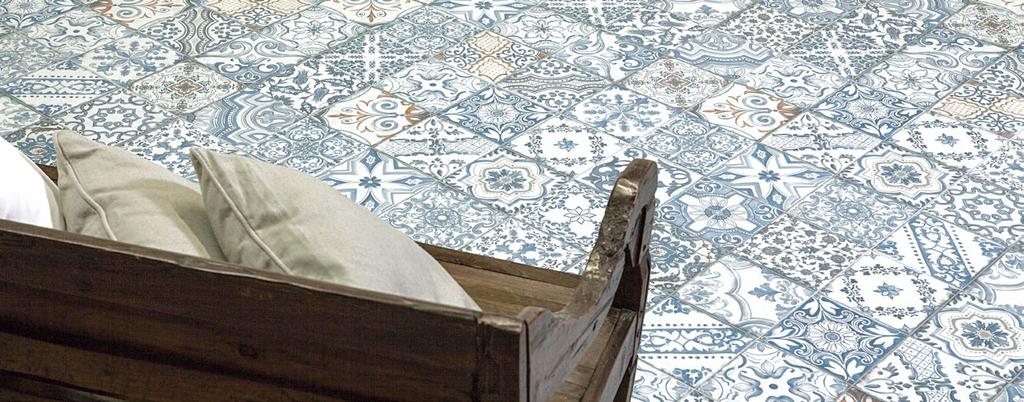 tile reflects artistic elements and traditional handicrafts that have stood the test of time, lending a comforting,