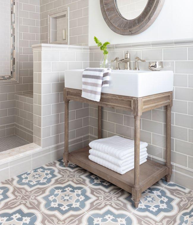 ENCAUSTIC A Showcase your singular style and exquisite taste when displaying the encaustic cement wall and floor tile collection. Hand colored and hand pressed, these 8 in.