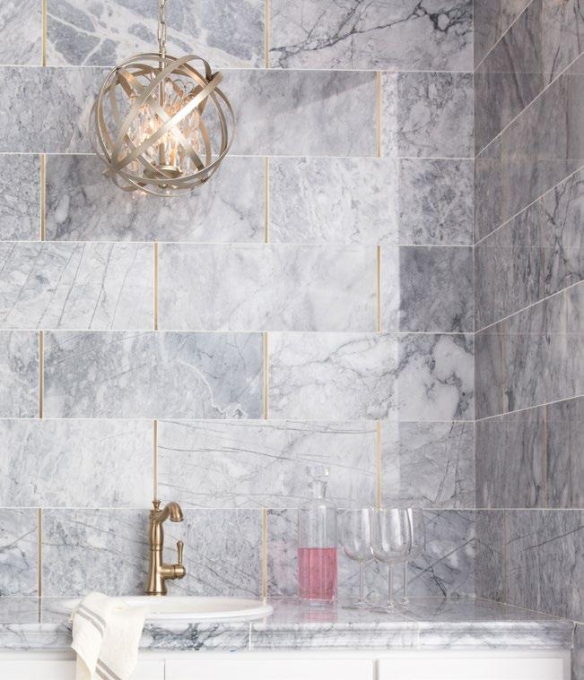An elegant accent for showers, backsplashes, kitchens, entryways and more, this