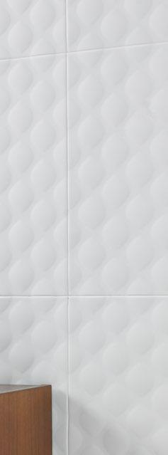 Get a feel for Ted Baker with Tactile, a textured tile that brings a touch of elegance to the walls of any room.