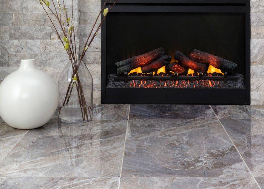 Featuring a marble look in colors that range from black to grey to white, each tile piece boasts beautiful veining and a glossy or matte finish.