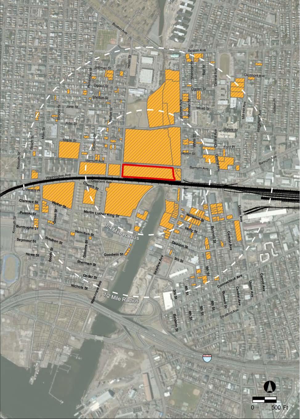 Vacant/Underutilized Parcels 2/3 of the inner core area is vacant or underutilized Most in