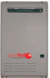 Choice: Everhot 26 Continuous Flow System Everhot Everhot Continuous Flow water heaters are energy efficient high performance units available in both 20 & 26L/Minute flow rates.