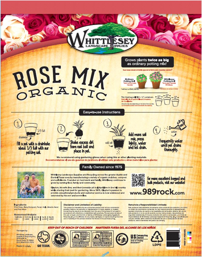 Why Rose Mix: Soil, drainage, air, and sunlight all play a very important part in growing healthy rose bushes.