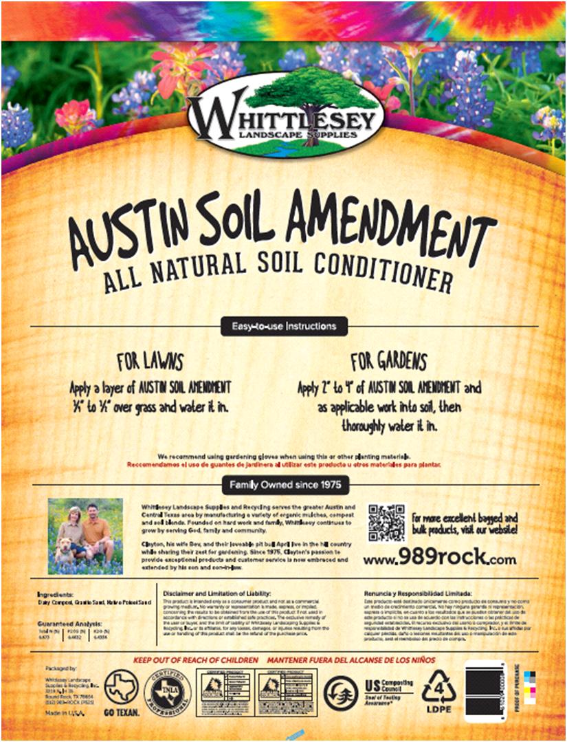 Why Austin Soil Amendment: Clay soil is very prevalent in the central texas area.