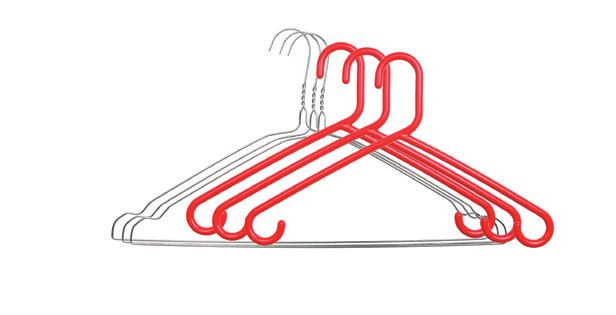HANGERS: Hangers (Plastic or Metal) cannot be placed out for