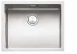 FLUSH MOUNTED SINKS THE SQUARE BOWL COLLECTION 500 x 400mm Square Single Bowl with Radius '15' Single bowl 5000