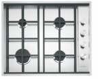 LAB GAS HOBS 650mm Lab Gas Hob Built-in or flush installation Automatic ignition Integrated side control