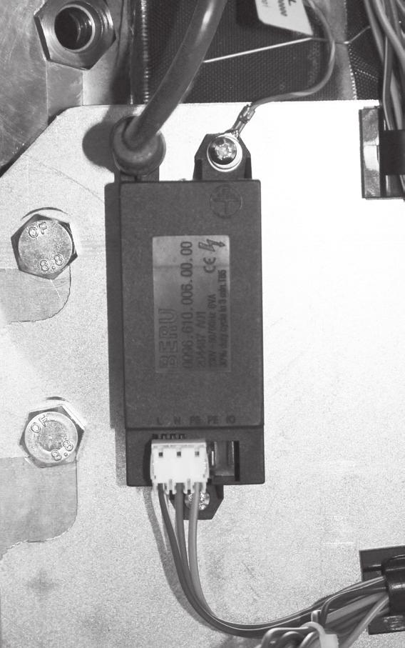 REPLACEMENT OF PARTS 44 WATER PRESSURE SWITCH REPLACEMENT 1. Refer to Frames 34 & 36. 2. Ensure the boiler is drained down. 3. Disconnect the two wires. 4. Using a suitable size spanner on the hexagon undo the water pressure switch and remove.