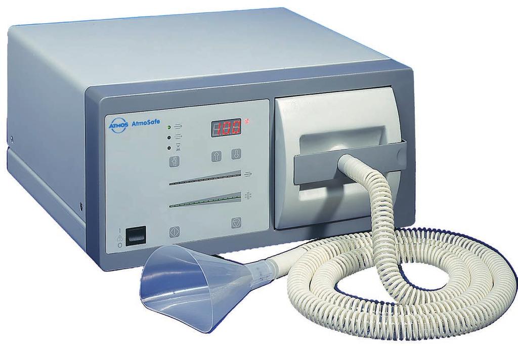 AtmoSafe The AtmoSafe smoke evacuation device fulfils the requirements of modern HF, RF and laser surgery thanks to its