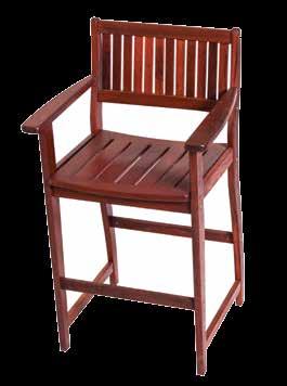 BAR CHAIR TIMBER Seat Height: 700mm Arm