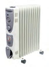 HKL2000 Fan Heater Micathermic Radiator Oil Filled Radiator 2 heat settings Thermostat and pilot light Adjustable