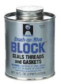 Block - Screw Cap With Brush 12 15716 1 qt. Block - Screw Cap With Brush 12 Megaloc now made with DuPont Kevlar. Wipes easily from hands and tools with dry rag. no odor - No waiting - Non Flammable.