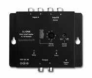 ELECTRONICS - SWITCHES LL-One SL-One Line Level Audio A/B Switch Order# CTL02001 Speaker Level A/B Switch Order# CTL02002 Low Ohmic Relay Contacts Provide Lossless, Distortion- Free Switching Octal
