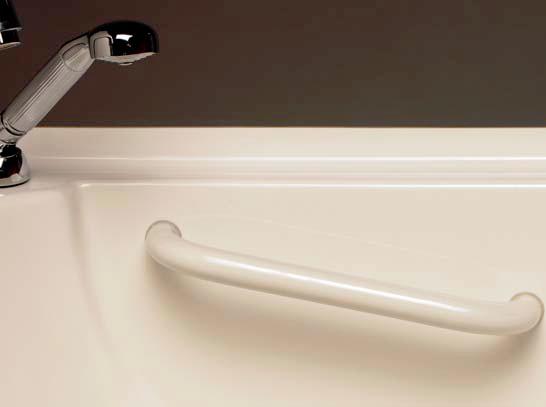Grab Bar To provide you with a sense of safety and security Sanctuary Tubs offers a safety grab bar as a standard feature.