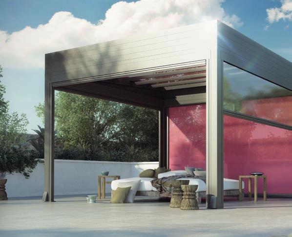 CLOSER VERTICAL AWNINGS FOR PERGOLAS CLOSER beautifully straight and uncompromisingly functional.