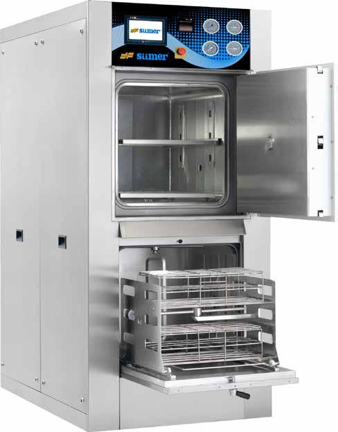 III. Washer and Steam Sterilizer Steam Sterilizer Chamber Dimensions General Characteristics Control System PLC processor Way of use Full automatic/ buttons and touch screen Screen Type Color TFT,