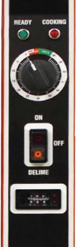 Control Panel 1 3 4 2 1. Ready Light - When lit, indicates steam generator has reached 200 F (93 C) and is ready for the cooking cycle. 2. Cooking Light - When lit, indicates that a cooking cycle is in progress.
