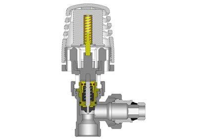 THERMOSTATIC EXPANSION VALVES ICMA thermostat control devices can be installed on all thermostatic expansion valves of this line to convert heating systems with manual operating mode to automatic