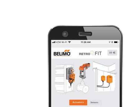 Belimo website Overview of products and solutions The website features a