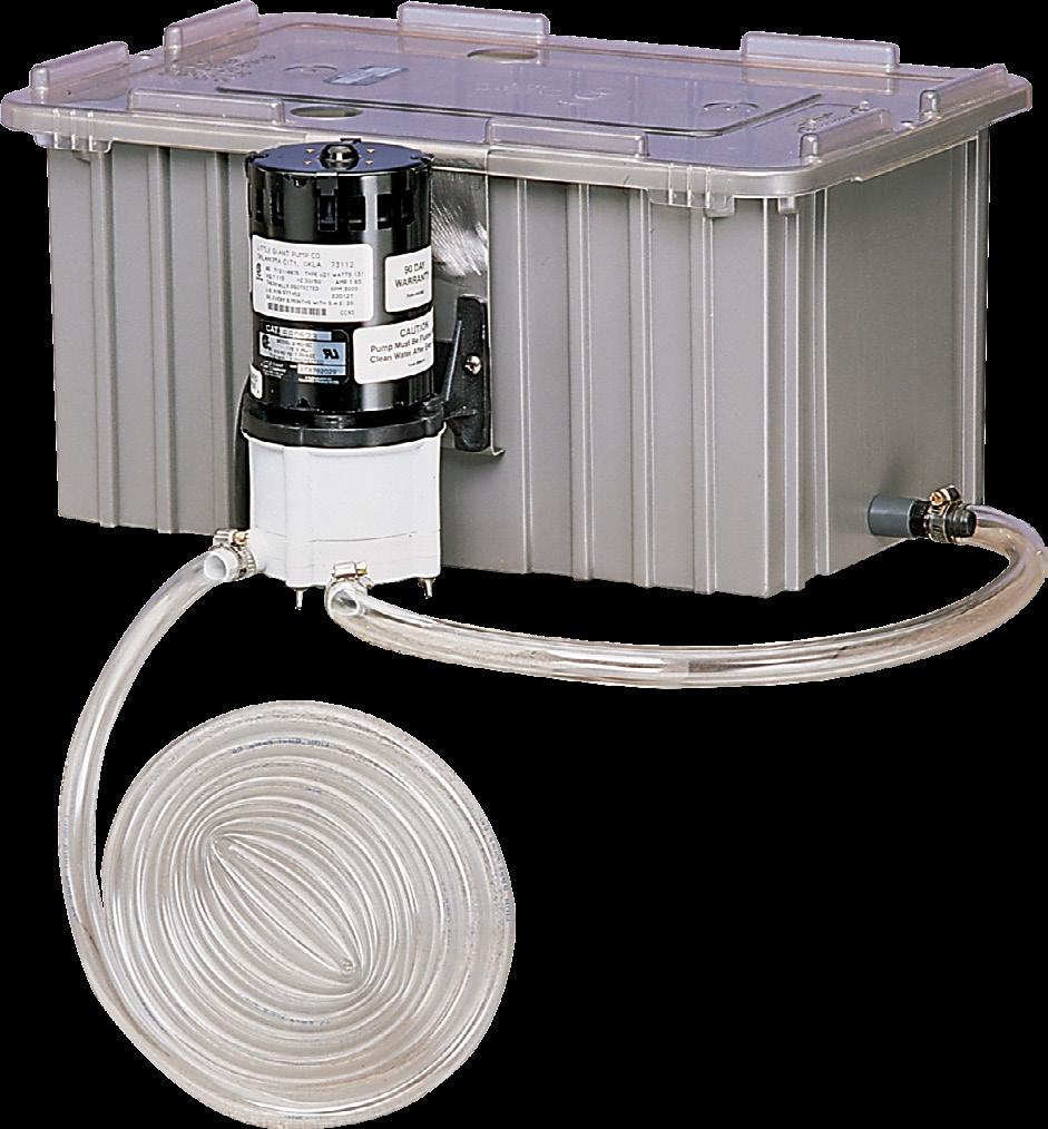 GKPK-SC SERIES APPLICATIONS For effective cleaning, deliming and descaling of coils (Coil cleaning chemicals not included) FEATURES 5-gallon polyethylene tank Snap-on acrylic tank cover Tank baffle