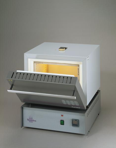 526 Durable Benchtop Muffle Furnace. Thermolyne Heating elements are located on top, bottom, and sides of chamber for enhanced temperature uniformity.