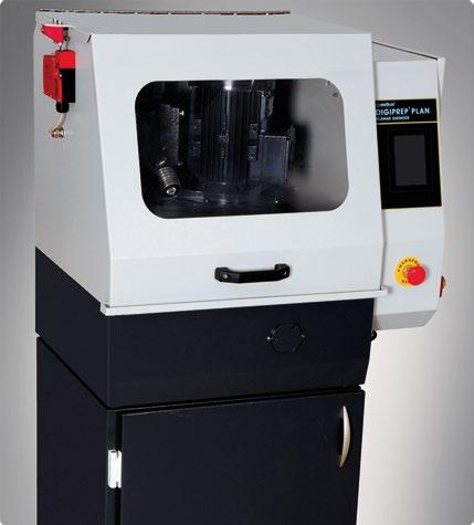 Grinding Parameters: The preselection of the grinding feed rate is possible from the touch screen LCD.