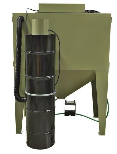 1PH, 60Hz Dust Collector: 120 cfm Dust Bag in Drum Cabinet Work Grating: 500 lb Uniform Load Amp