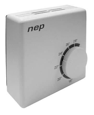 PROPORTIONAL THERMOSTATS n e p t r o n i c Proportional Thermostats Room Thermostat - X100 The Neptronic X100 wall mounted thermostat allows setpoint adjustment directly in the room where it is