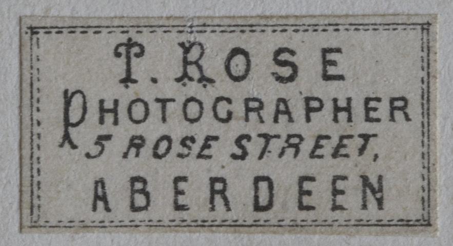 Rose was at 5 Rose Street 1861-1866 No caption