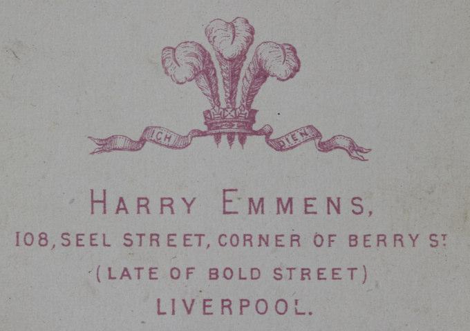 Emmens, photographer, 108 Seel Street Harry James