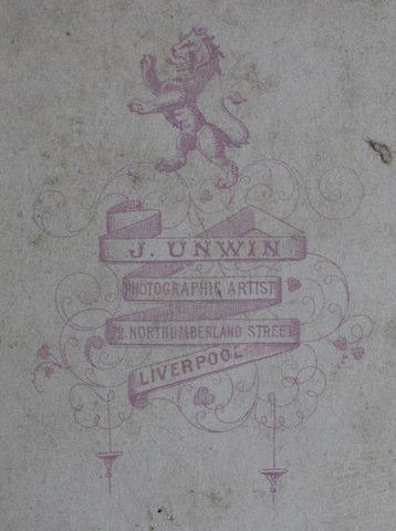 No caption Joseph Unwin (1835-) 1871 Census: 70A Northumberland St 1881