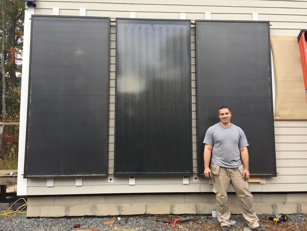 11 Solar Collectors: Craigslist is awesome! I was able to buy some new-old flat plate solar collectors for $200 each.